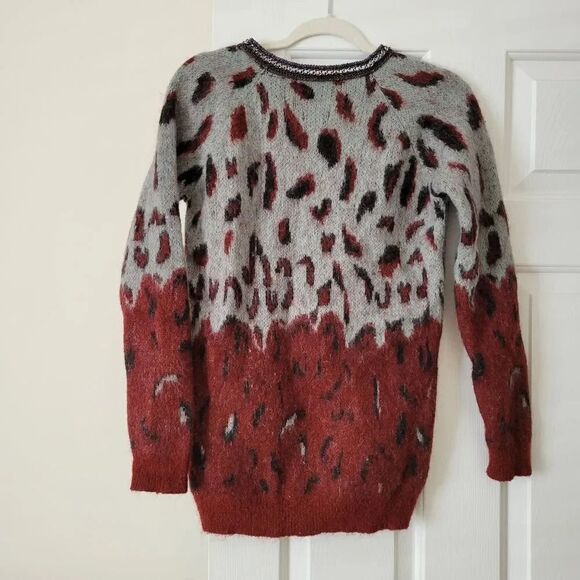 Maison Scotch Animal Print Biker Sweater - Picture 8 of 9
